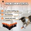 Fulxposs 10Pcs Cat Toys, Cat Toy Interactive Bouncy Ball, Cat Stuff Attract Cats Attention, Goth Cat Toys for Bored Indoor Adult or Kitten Cats Chew Bite Toys,for Pet-Loving Friends