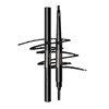 Gentlehomme 2 Pack Mens Eyebrow Pencil Black, Easily Shape Define Fill Eyebrows and Beard, 2 in 1 brush and ultra-thin pencil, Waterproof Smudge Proof Sweatproof, Durable and Long Lasting