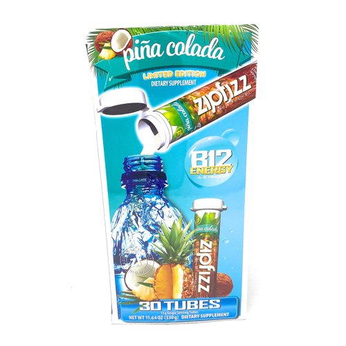 Zipfizz Pina Colada B12 Energy Drink Dietry Supplement Limited Edition Net Wt 11.64 Oz,, ()