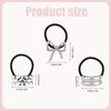 3 Pcs Metal Hair Cuffs, Metal Hair Tie Ponytail Hair Cuff Silver Metal Ponytail Cuff Metal Hair Tie for Women Hair Accessories