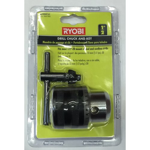 Ryobi A10KC31 1/2 in. - 20 Teeth per in. Drill Chuck and Key