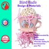 Bonka Bird Toys 2441 Pink Sola Teacup 8" High by 4" Wide Medium Parrot Chew Cage Toy, Conures, Ringneck, Quakers, and Similar
