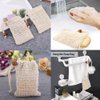 Medsuo 2pcs Natural Safe and Durable Sisal Fiber Soap Bag Saver Pouch for Foaming and Drying The Soap Shower Bath Exfoliating