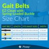 Posey 6546BL Premium EZ Clean Gait Belt with Spring-Loaded Buckle, Blue, 80"