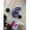 Purple Number Balloon 40 Inch, 0 Number Balloons, 10 20 30 40 50 Numbers Balloon Birthday Decorations, Purple Party Supplies for Girls Women Adults