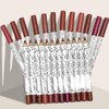 Matte Lip Liner Pencil, Professional Long Lasting Lip Liner Pencil Waterproof Lip Liners, Pack of 12