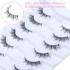 DSLONG 7 Pairs Cat Eye Lashes Natural Look 5-13MM Short False Eyelashes 3D Multi layered Invisible Eyelashes Strip For Small Eyes That Look Like Extensions (N5)