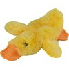 HUMMINGBIRD 8-Inch Small Duck Plush No-Stuffing Dog Toy Squeak Toy (Yellow)