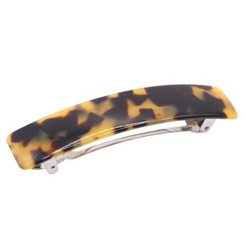 French Amie Oblong Handmade 3.5&quot; Celluloid No Slip Hair Clip Barrette for Women, Made in France (...