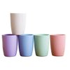 Choary Eco-friendly Unbreakable Reusable Drinking Cup for Adult(12 OZ), Wheat Straw Glasses Healthy Tumbler Set 5-Multicolor, Dishwasher Safe