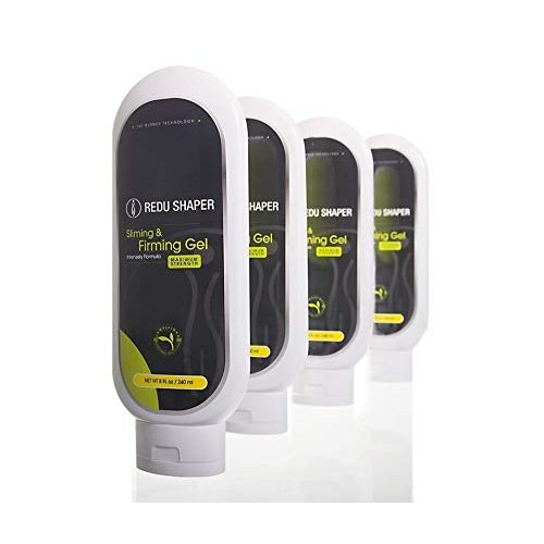 REDUSHAPER Slimming and firming GEL Workout Enhancer Sweat Cream with pineapple, green tea extract, Aloe Vera, Cocoa Butter (8 oz) (2 Bottles)