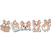 Kawaii corgi Birthday Banner Dogs Party Supplies | Birthday Decorations for Dog Theme Party
