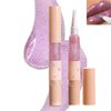 HUDABABY Shiny And Glossy Lip Gloss Rotary Pen, Sparkling And Long-Lasting Lip Gloss, Moisturizing And Bright Lip Makeup, Three-Dimensional Plump Lip Gloss (01# MOONQUAKE)