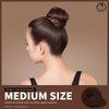 Teenitor 4pcs Hair Bun Maker-Brown Hair Buns for kids Girls, Hair Donuts, Ballet Bun Maker, 4 Size