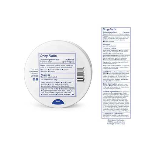 ASUTRA Magnesium Body Butter Lotion with Capsaicin, 7 oz - Warming Sensation, Temporary Relief from Muscle Discomfort and Soreness, Shea Butter & Almond Oil Moisturizer, Premium-Quality Magnesium