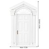 Tnfeeon Dollhouse Door, Dollhouse Furniture Wooden Dollhouse Door, for Dollhouse Decoration Bedroom Kitchen for Front Door