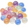 25 Bouncy Balls for Kids Party Favors | Glitter Bouncy Ball 27mm | Superball Small Rubber Balls for Kids