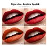 GHFCZOO 4 Colors Mini Velvet Matte Lipstick Set - Long-Lasting Waterproof Lip Tint, Moisturizing Red Lipstick, 24-Hour Smooth Lip Stain