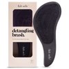 Kitsch Detangling Brush for Adults & Kids - Professional Wet & Dry Hair Detangler, No Pain, Tangle Free Flexible Bristles - Easy to Hold, Shower & Travel Brush, Fits All Hair Types - Black