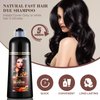 YUOLITA Black Dye Color Shampoo for Men Women, 3-In-1 Color Hair Shampoo Covers Gray Hair in 10 Minutes Herbal Hair Dye Shampoo Ingredients Instant Hair Coloring Shampoo 500ML (16.9 Fl Oz)
