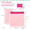 Baby Doll Accessories Doll Bedding Kit Playset Soft Blanket Mattress Pillow Fits 8-12 Inches Doll for Girls Dollhouse Gifts