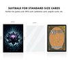 Katomula 100 PCS MTG Card Sleeves with 100 PCS Perfect Fit Sleeves, Art Matte Card Sleeves with Inner Sleeves - Fit Standard Size Cards - Black Lotu