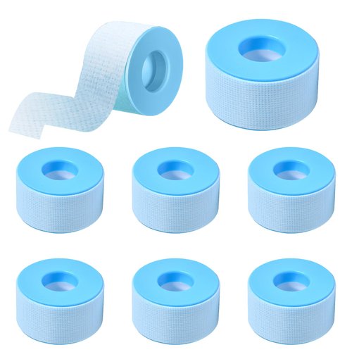 Rose Romee 6 Rolls Lash Tape for Eyelash Extensions, Eye Pads Lash Extensions, Makeup Tape Lash Extensions, Micropore Tape, Easy Tear, Breathable, Hypoallergenic, Lash Pads, 1 Inch X 10 Yard