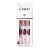 KISS imPRESS No Glue Mani Press On Nails, Design, 'Reset', Multicolor, Short Size, Oval Shape, Includes 30 Nails, Prep Pad, Instructions Sheet, 1 Manicure Stick, 1 Mini File