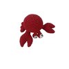 Skelapparel Endless Fun Dog Teeth Cleaning Cotton Crochet Squeaky Dog Toy for Small Dogs - Crab