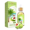 Quapkatt Coconut and Strawberry Body Oil Strawberry Coconut Body Oil - Super Antioxidant Blend with Vitamin E, Jojoba Oil, and Argan Oil for Radiant, Nourished Skin
