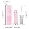 Magic Color Changing Lip Oil, Warm Change Lip Gloss, Nourishing Lip Glow Oil Upgraded Big Brush Head Moisturizing Lip Oil Long Lasting & Non-Sticky Primer Lip Tint (Pink)