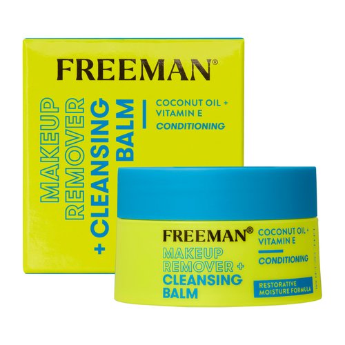 Freeman Makeup Remover + Cleansing Balm, Moisturizing & Nourishing Makeup Remover Balm, Coconut Oil & Vitamin E, Gently Removes Tough Makeup & Cleanses, 1.4 fl.oz./ 42 mL Jar, 1 Count