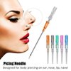 combofix Piercing Needles 5Pcs Mixed 14/16/18/20/22 Gauge Piercing Needles IV Catheter Needles for Ear Nose Belly Navel Nipple Piercing Disposable Piercing Needles…