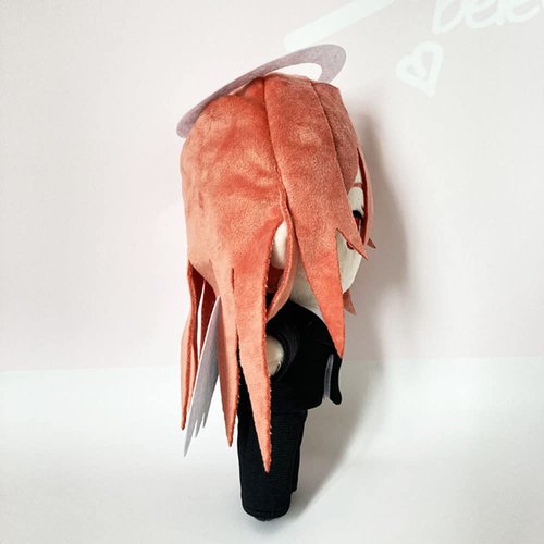 JCvCX Orange Red Hair Boy with Angle Halo and Wings Plush Toy Anime Plush Figure Stuffed Plushies Plush Doll Soft Plush Pillow