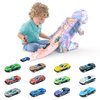 Dufuntotoys 12 Pack Toy Cars for Kids Toddlers - Mini Diecast Metal Race Car Toys for Kids Ages 3-5 4-8(Colors May Vary)