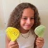 Dompel Hair Brush Pirulito, antistatic bristles, for all hair types, this brush set comes in four delicious scent (Strawberry, Pineapple, Grape, and Green Apple), Model 4018.