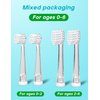 Seago Baby/Kids Electric Toothbrush Replacement Heads SG-849 for 513 - Pack of 4 (025+037)…