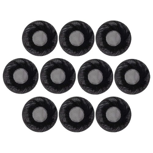 Much Hotter Womens Elastic Hair Nets Accessories, 10pcs Ballet Dance Bun Cover, Black Reusable Invisible Hair Bun Nets for Women and Girls
