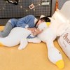 OPHRBU Goose Stuffed Animal Pillow Toy,Cute Giant Goose Plush Duck Stuffed Animal Hugging Pillow,Super Soft Swan Stuffed Animal Sleeping Pillow for Kids and Adults. (White, 25.6)