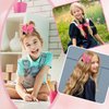 Vodolo Back To School Hair Accessories - Funny Pencil Hair Clips and Cute Bows for Girls, First Day School Gift for Student Uniform Outfits (Pink)