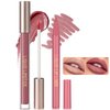 Wugbc Matte Liquid Lipstick and Lip Tint Stain Marker Kit Waterproof Long Lasting Non-Stick Cup, Lip Gloss and Lip Liner Pen Moisturizing Not Fade for Women Girls Makeup Natural Nude Color Set