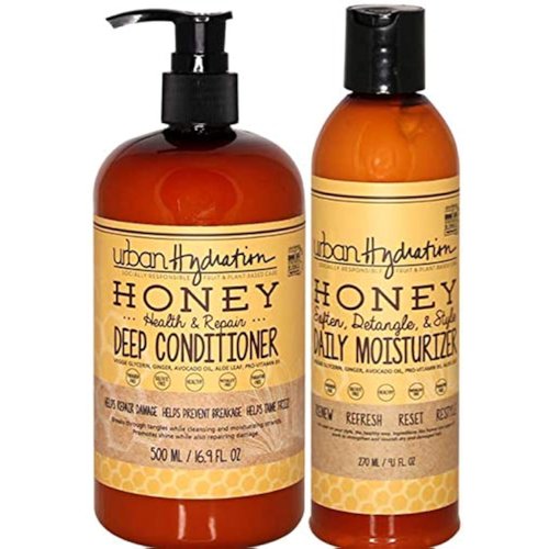 Urban Hydration Honey Health and Repair Conditioner and Moisturizer Duo Pack | Sulfate, Paraben and Dye Free, Tames Frizz, Hydrates and Repairs For Soft and Shiny Hair, All Hair Types