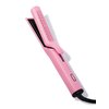 Trademark Beauty Airflow Styling Flat Iron, 2 in 1 Hair Straightener & Curler, Ceramic Plates, Tourmaline Coating, 360 Degree Air Vents, Sunny Styler - Pink