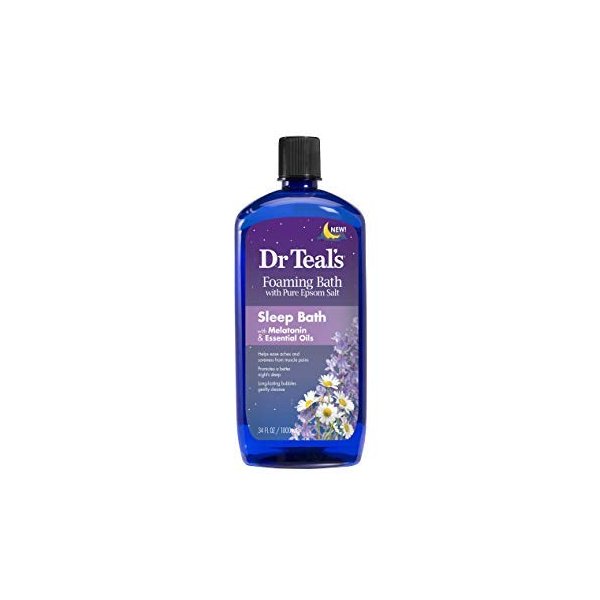 Pure Epsom Salt, Melatonin Sleep Bath with Essential Oil Blend Teal's, 34 fl oz