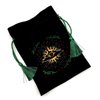 La Muci Velvet Tarot Card Bag - Drawstring Pouch for Tarot Deck Storage - Magic Black Velvet Bag- Jewelry Storage & Gift Bag with Gold Tassel Drawstrings, 6.6 x 9 inches