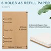 A5 Refill Paper, [3 Pack] Toplive 100GSM Thick Refillable Paper 6 Hole Filler Inserts Loose Leaf Paper 135 Sheets (270 Pages) for 6 Ring Binder Journal Notebook-Kraft Paper