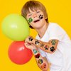 107 Pcs Cat Dog Paw Print Temporary Tattoos Sticker Tie Dye Animal Themed Birthday Party Supplies Decorations Decor Favors Gifts Ideas Girls Boys Cute Let’s Pupply Pet Fake Tattoo School Reward