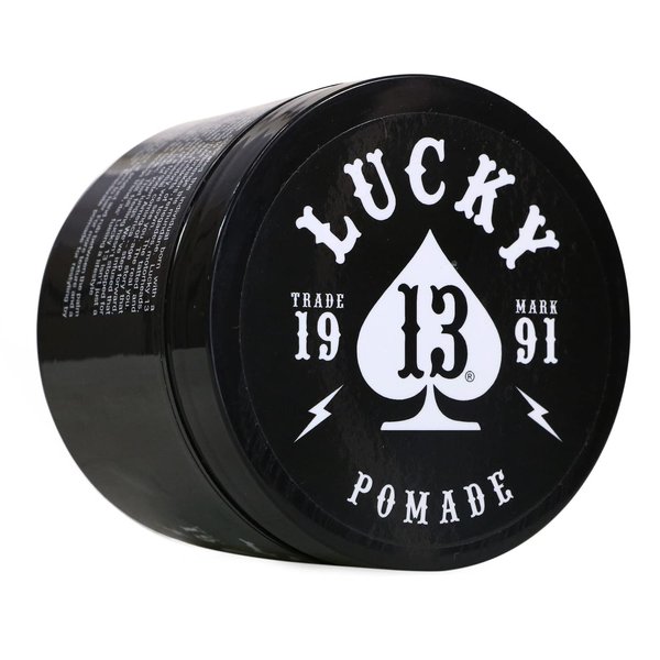 Lucky 13 Barber Supplies Original Hair Pomade | High Hold | High Shine | Water Based | Mai Tai Scent, 4oz