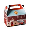 Hammont Paper Treat Boxes - (10 Pack) - Party Favors Treat Container Cookie Boxes Cute Designs Perfect for Parties and Celebrations 6.25" x 3.75" x 3.5" (Fire)
