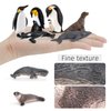 WONWONTOYS 14PCS Antarctica Penguin Figurines Toy Playset Arctic Penguin Lifecycle Realistic Sperm Whale Toys Cake Decoration Christmas Birthday Party Supplies Decor